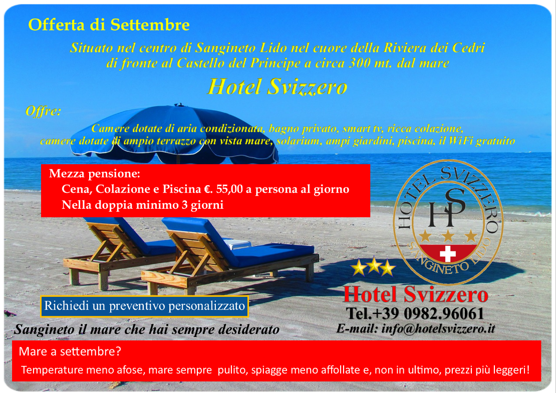 Hotel Svizzero Sangineto Lido Cosenza